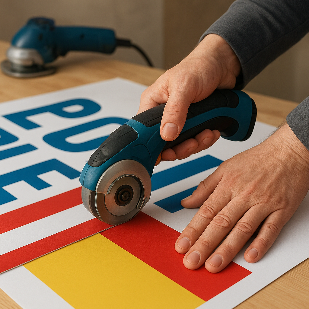 Cięcie materiałów reklamowych – jakie przecinarki sprawdzają się najlepiej