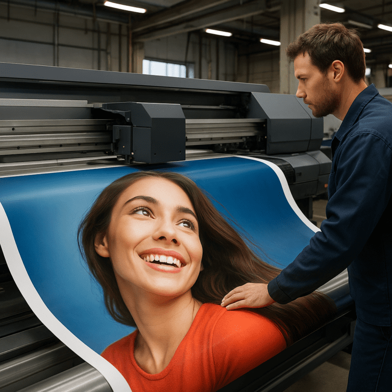 Jakie technologie pozwalają na produkcję reklamowych plakatów na dużych powierzchniach?